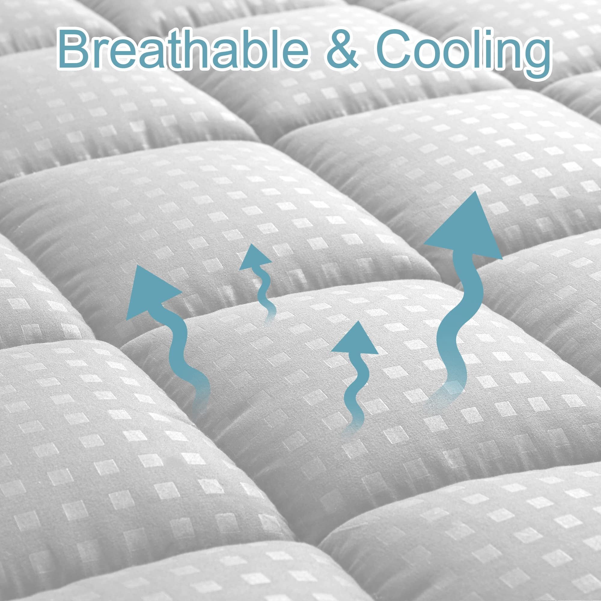 Twin Xl Mattress Pad Quilted Fitted Mattress Protector Cooling Pillow Twin Xl Mattress Pad Quilted Fitted Mattress Protector Cooling Pillow