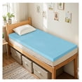 thumbnail image 1 of Twin XL Mattress Topper, Gel Infused Memory Foam Mattress Topper, Soft Bed Topper Mattress Pads for Bed, Sofa, RV, Certified, Blue, 4 Inch, 1 of 1