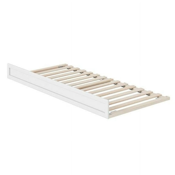 AFI Twin XL Size Solid Wood Mid-Century Modern Trundle in White