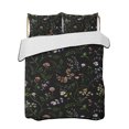 thumbnail image 1 of Twin XL Quilt Bedding Set, Black Green Flowers Reversible Summer Quilt 3 Pieces, Spring Floral Elegant Pastoral Lightweight Bedspreads Coverlets with 2 Pillow Shams for All Seasons, 1 of 5