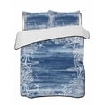 thumbnail image 1 of Twin XL Quilt Bedding Set, Blue Coastal Reversible Summer Quilt 3 Pieces, Summer Ocean Sea Waves Starfish Corals Lightweight Bedspreads Coverlets with 2 Pillow Shams for All Seasons, 1 of 5