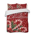 thumbnail image 1 of Twin XL Quilt Bedding Set, Christmas Reversible Summer Quilt 3 Pieces, Xmas Canes Berries Pine Cone Red Dotted Lightweight Bedspreads Coverlets with 2 Pillow Shams for All Seasons, 1 of 5