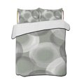thumbnail image 1 of Twin XL Quilt Bedding Set, Grey White Ombre Circle Reversible Summer Quilt 3 Pieces, Modern Abstract Art Green Lightweight Bedspreads Coverlets with 2 Pillow Shams for All Seasons, 1 of 5