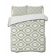 thumbnail image 1 of Twin XL Quilt Bedding Set, Sage Green White Geometric Reversible Summer Quilt 3 Pieces, Modern Abstract Art Lightweight Bedspreads Coverlets with 2 Pillow Shams for All Seasons, 1 of 5