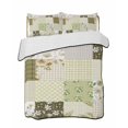 thumbnail image 1 of Twin XL Quilt Bedding Set, Spring Floral Reversible Summer Quilt 3 Pieces, Yellow Flowers Botanical Patchwork Grid Bohemia Lightweight Bedspreads Coverlets with 2 Pillow Shams for All Seasons, 1 of 5