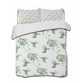 thumbnail image 1 of Twin XL Quilt Bedding Set, Summer Botanical Reversible Summer Quilt 3 Pieces, Green Spring Floral Birds Watercolor Lightweight Bedspreads Coverlets with 2 Pillow Shams for All Seasons, 1 of 5