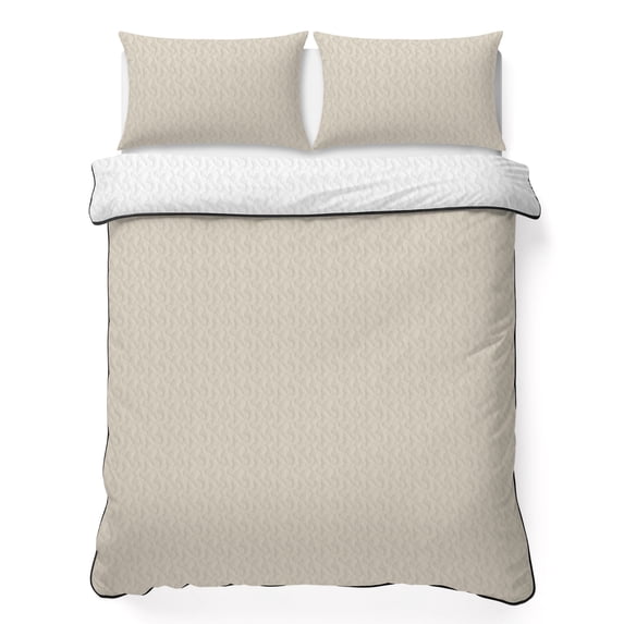 Twin XL Quilt Set 68''x98'', Ivory White Lightweight Summer Bedspread Coverlet Set with 2 Pillow Shams, Modern Pure Ivory White Breathable All Season Quilt Bedding for Dorm/Guest Room