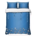 thumbnail image 1 of Twin XL Quilt Set 68''x98'', Modern Blue Lightweight Summer Bedspread Coverlet Set with 2 Pillow Shams, Abstract Diamond Luxury Gradient Breathable All Season Quilt Bedding for Dorm/Guest Room, 1 of 9