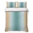 thumbnail image 1 of Twin XL Quilt Set 68''x98'', Teal Yellow Ombre Lightweight Summer Bedspread Coverlet Set with 2 Pillow Shams, Farmhouse Modern Gradient Art Breathable All Season Quilt Bedding for Dorm/Guest Room, 1 of 9