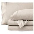 thumbnail image 1 of Twin XL Sheet Set - College Dorm Size - 1800 Ultra-Soft Microfiber Twin Extra Long Bed Sheets - Deep Pockets - Easy Fit - Extra Soft - 3 Piece Set - Bed Sheets (Twin XL, Heathered Pebble), 1 of 9