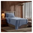 thumbnail image 1 of Twin XL Sheets Set - 3 Piece, Deep Pocket, Hotel Luxury, Extra Soft, Breathable & Cooling, Stone Blue Twin XL Bed Sheets, 1 of 9