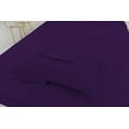 thumbnail image 1 of Twin XL Size Bamboo Derived Rayon Bed Sheet Set - Softer than Cotton Sheets Twin Size - Wrinkle Free - 16" Deep Pockets - 3 Piece - 1 Fitted Sheet, 1 Flat, 1 Pillowcases Twin XL Purple, 1 of 5