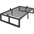 thumbnail image 1 of Twin XL Size Bed Frame, 14 Inch Heavy Duty Support 3500 lbs Metal Platform, No Box Spring Needed/Noise Free/Non-Slip/Steel Slat Support/Easy Assembly, 1 of 5