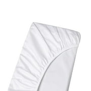Twin-XL Size Extra Deep Pockets Fitted Sheet Only - 700-Thread Count 100% Pure Egyptian Cotton, 30 inches Deep Pockets Fitted Sheet, Soft, Sateen Weave - White Color