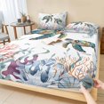 thumbnail image 1 of Twin XL Size Fitted Sheet Set - Sea Turtle Coastal 2 Piece Bedding Sets 16" Deep Pocket Fitted Sheet with 1 Pillowcases, Summer Beach Coral Ocean Seagrass Brushed Microfiber Hotel Luxury Bed Sheets, 1 of 9