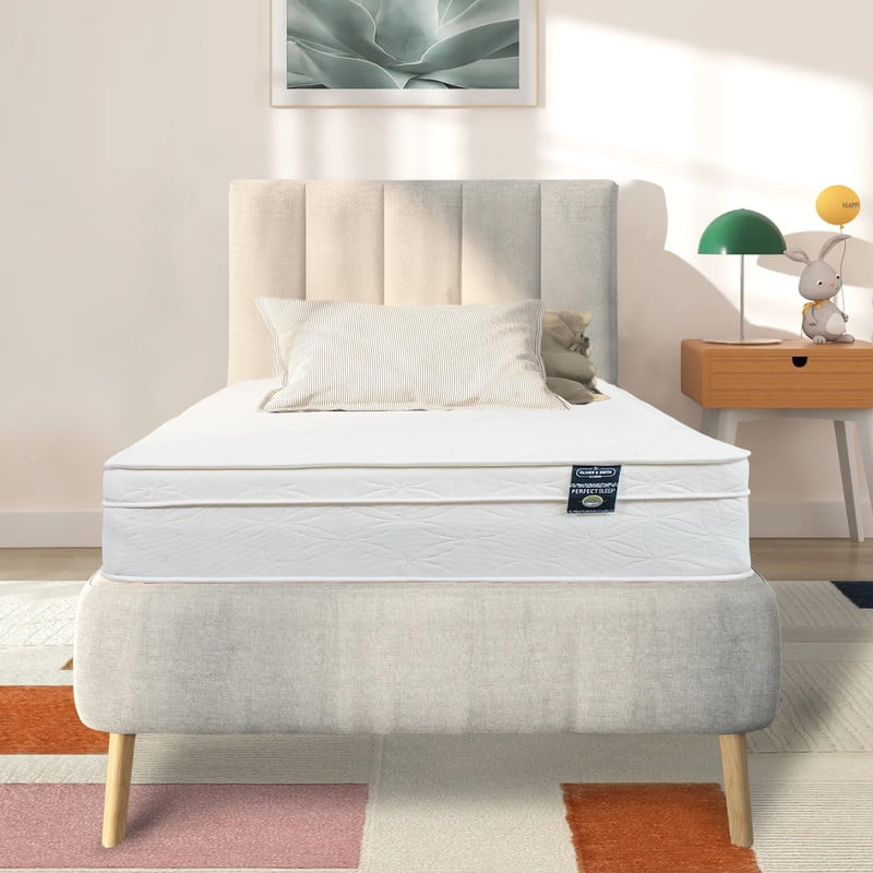 Twin XL Eurotop Innerspring Mattress with Organic Cotton Cover