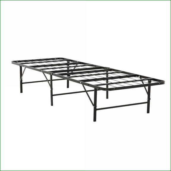 Twin XL Size Metal Platform Bed Frame - No Box Spring Needed, Under-Bed Storage, Black for Bedroom