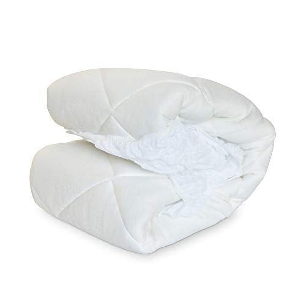 Twin XL Ivory Down Alternative Mattress Pad