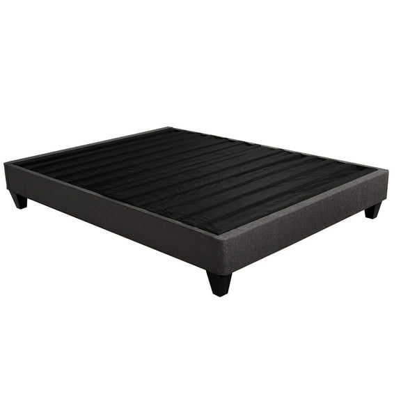 Twin Xl Platform Mattress Foundation Bed: 14 In., Dark Gray Upholstery Option In. Bed Base: Modern Upholstered In For Bedroom