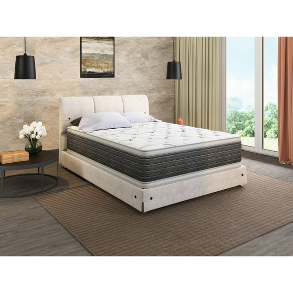 Twin Xl Size 14.5" Mattress - Fabric Absorbs And Enhances Comfort With Temperature-regulating Foam Spring System