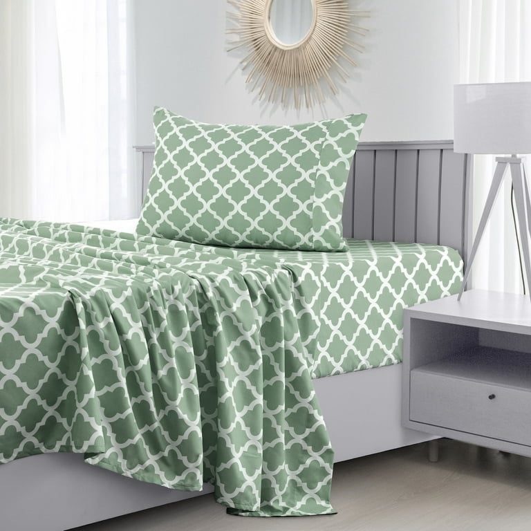 Twin bed sheets Deep Pockets 1800 Counts Microfiber Sage