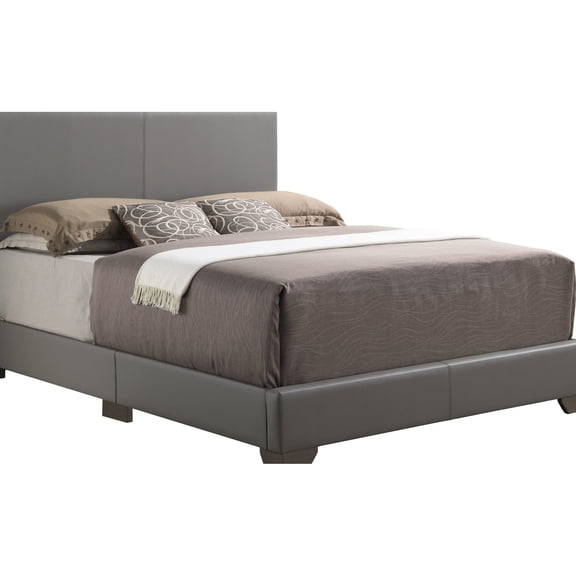 Twin bed with foam filling and light grey color | Ideal for small and cozy spaces | Enhances bedroom aesthetics
