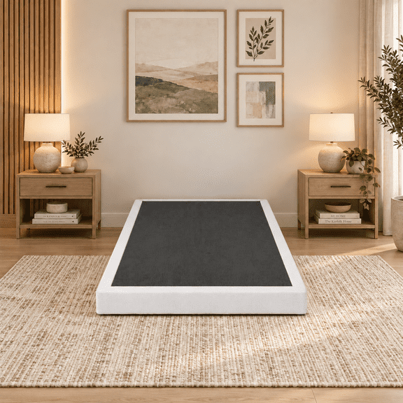 PIVOTIX 5 inch Twin Size Box Springs,Heavy-Duty Metal Mattress Foundation with Fabric Cover