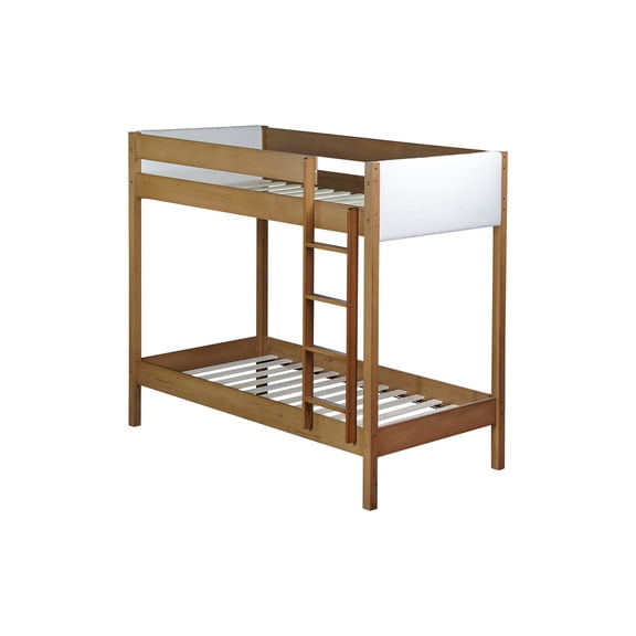 Twin over Twin Bunk Bed with Comfortable Teddy Fleece Padding / Promotes Relaxation and Sleep Quality