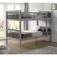 thumbnail image 1 of Twin over Twin Solid Wood Mission Design Bunk Bed - Gray, 1 of 5