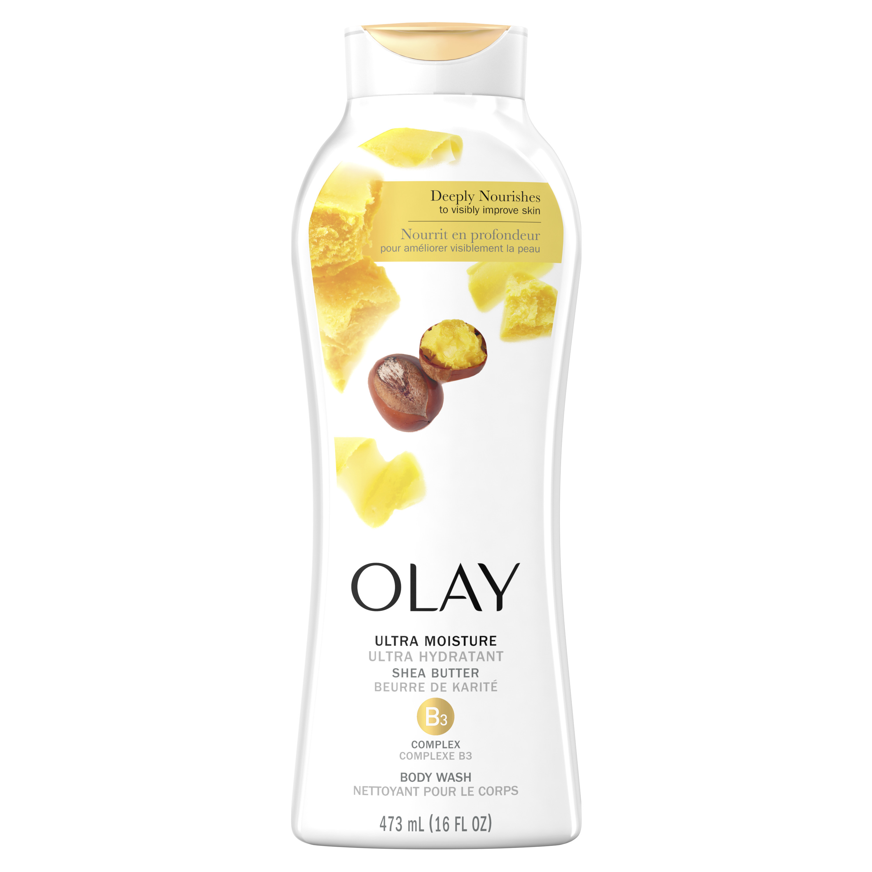 (Twin pack) Olay Ultra Moisture Shea Butter Body Wash, 2x16 oz - image 1 of 7