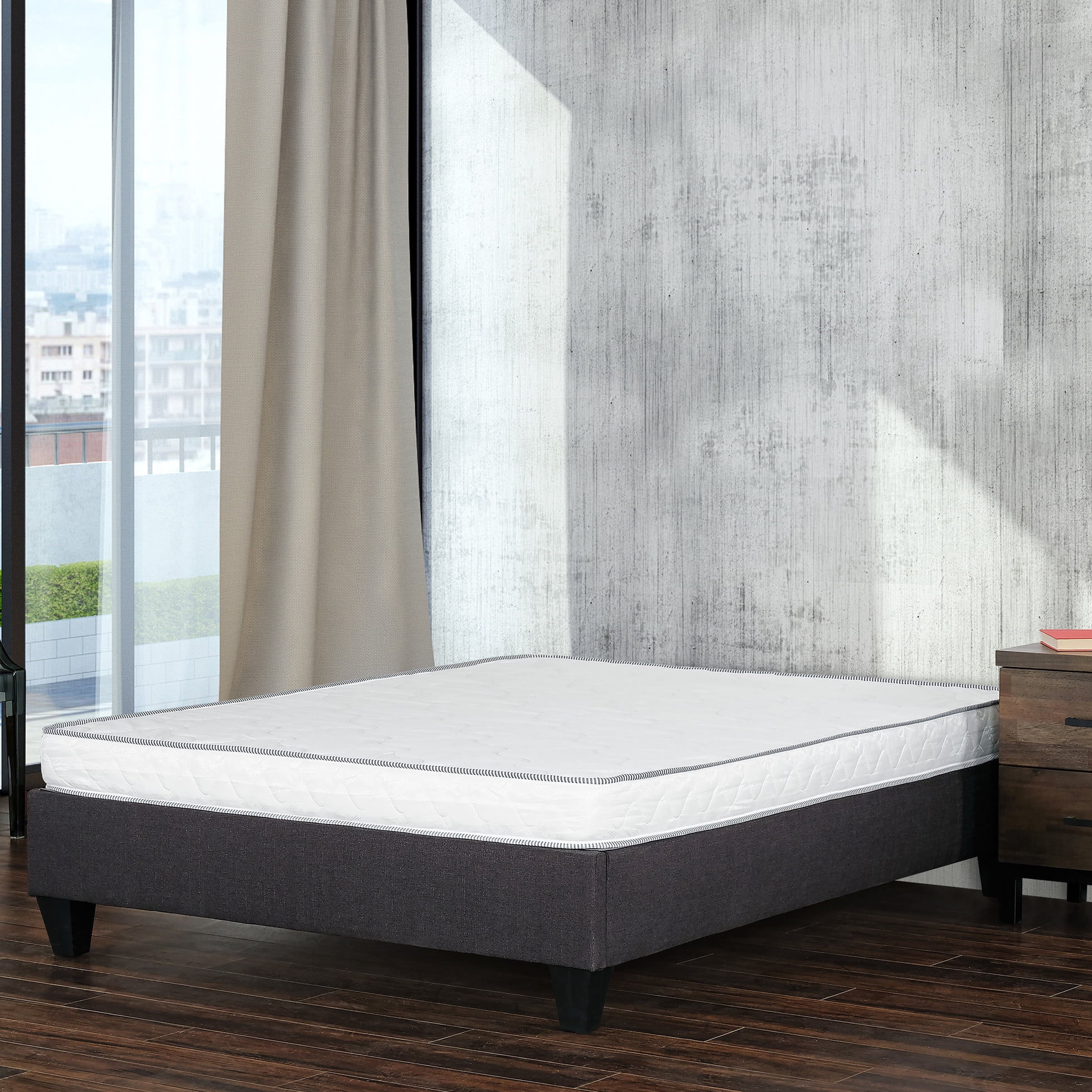 Twin-size 6" Foam Mattress - Reversible, Firm With Slip Bottom Twin 6 In. Reversible Adequate Support
