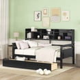 thumbnail image 1 of Twin size Daybed featuring Elegant Design & Extra Storage, Espresso, Vietnam Made, 1 of 17