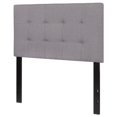 thumbnail image 1 of Twin size Modern Light Grey Fabric Upholstered Panel Headboard, 1 of 1