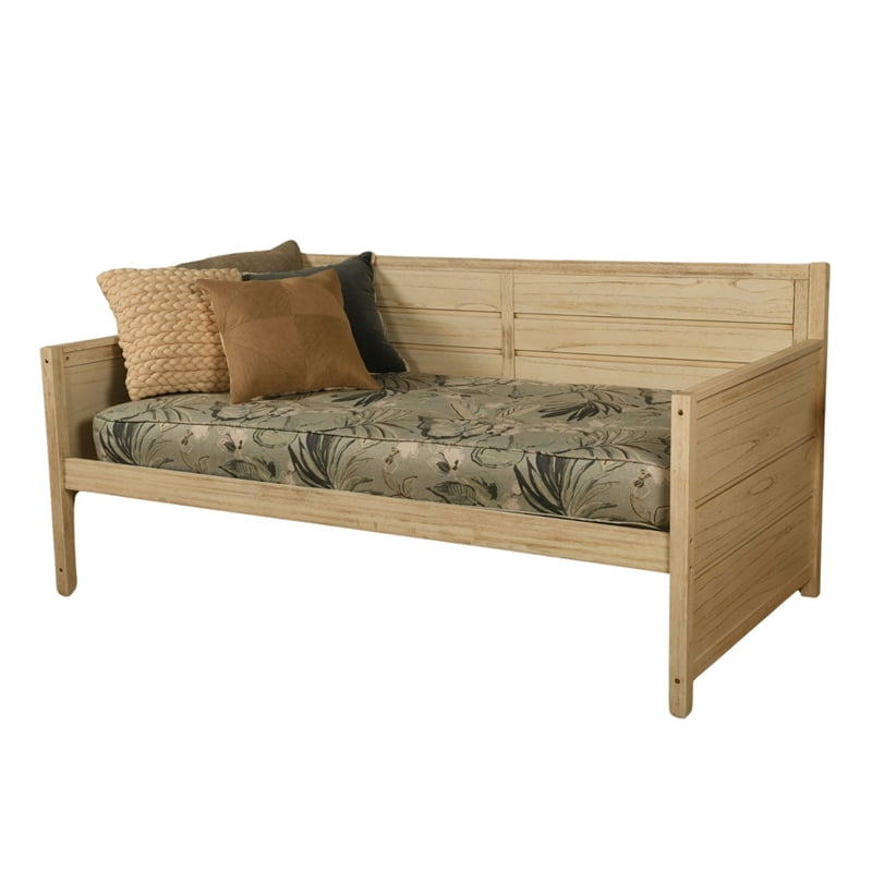 Twin-size Tufted Fabric Daybed Mattress in Takara Rain-Frame Not