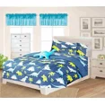 thumbnail image 1 of Twin Size 6-Piece Bedding Set Soft Dinosaur Blue Print with Toy Pillow & Colorful Sheets, 1 of 4