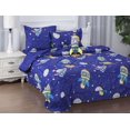 thumbnail image 1 of Twin size comforter 6 piece for kid' boy girl print design bed in bag & toy pillow, space moon galaxy bedding decor room kids, 1 of 3