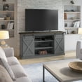 thumbnail image 1 of TwinStar Home Farmhouse TV Stand with Sliding Barn Doors for TVs up to 70", Antique Gray, 1 of 9