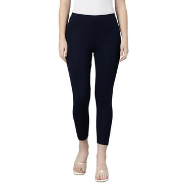 Twinbirds Navy Ribbon Women Cropped Legging/Active Legging