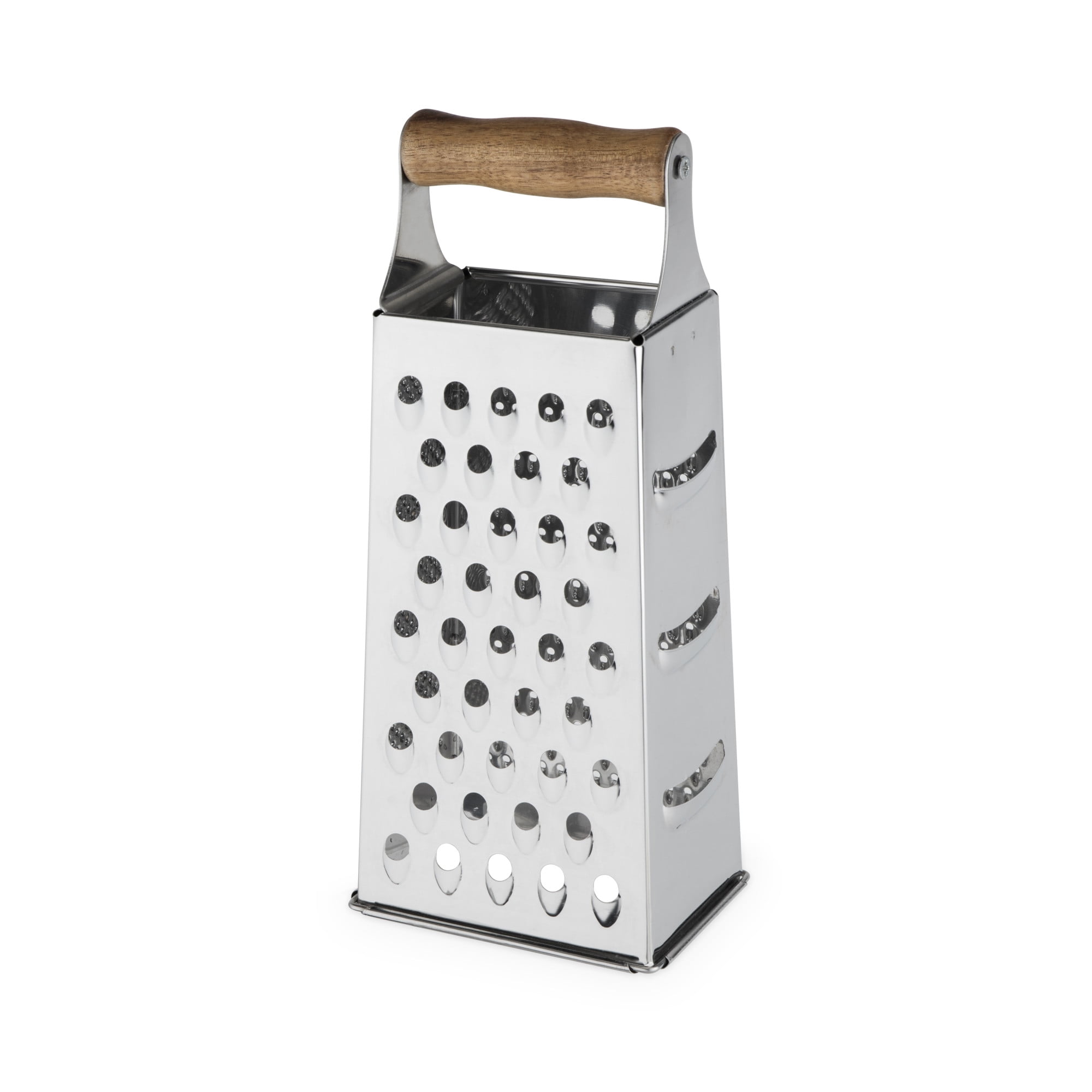 Wooden Cheese Grater Rustic Brown Cheese Shredder With Handle
