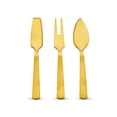 thumbnail image 1 of Twine Stainless Steel Cheese Knives, Charcuterie Utensils, Set of 3 Gold, 1 of 5