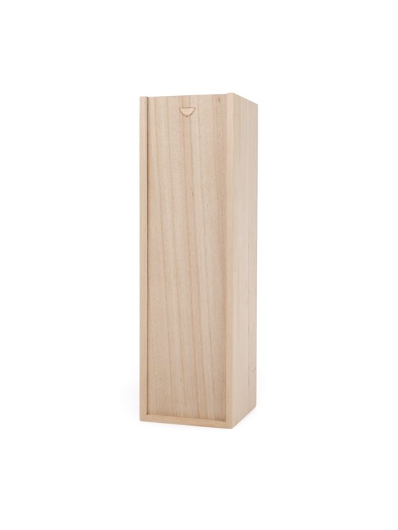 Decorative Wine Gift Box, 1-Bottle Wine Box, Paulownia Wood, Gifts