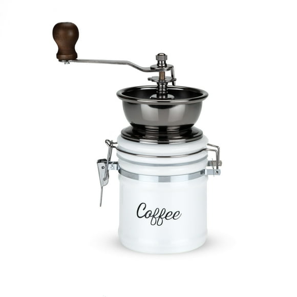 Twine Handheld Vintage Style Burr Coffee Grinder - Manual Adjustable Design