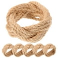thumbnail image 1 of Twine Napkin Rings Burlap Holder Coastal Nautical Dining Table Decoration Jute Rope 6 Pcs, 1 of 6