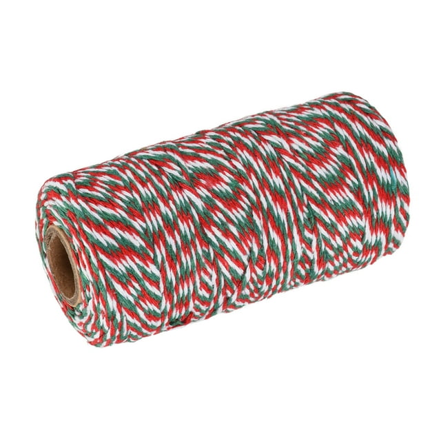 Twine Packing String Wrapping Cotton Twine 100M Red Green and White