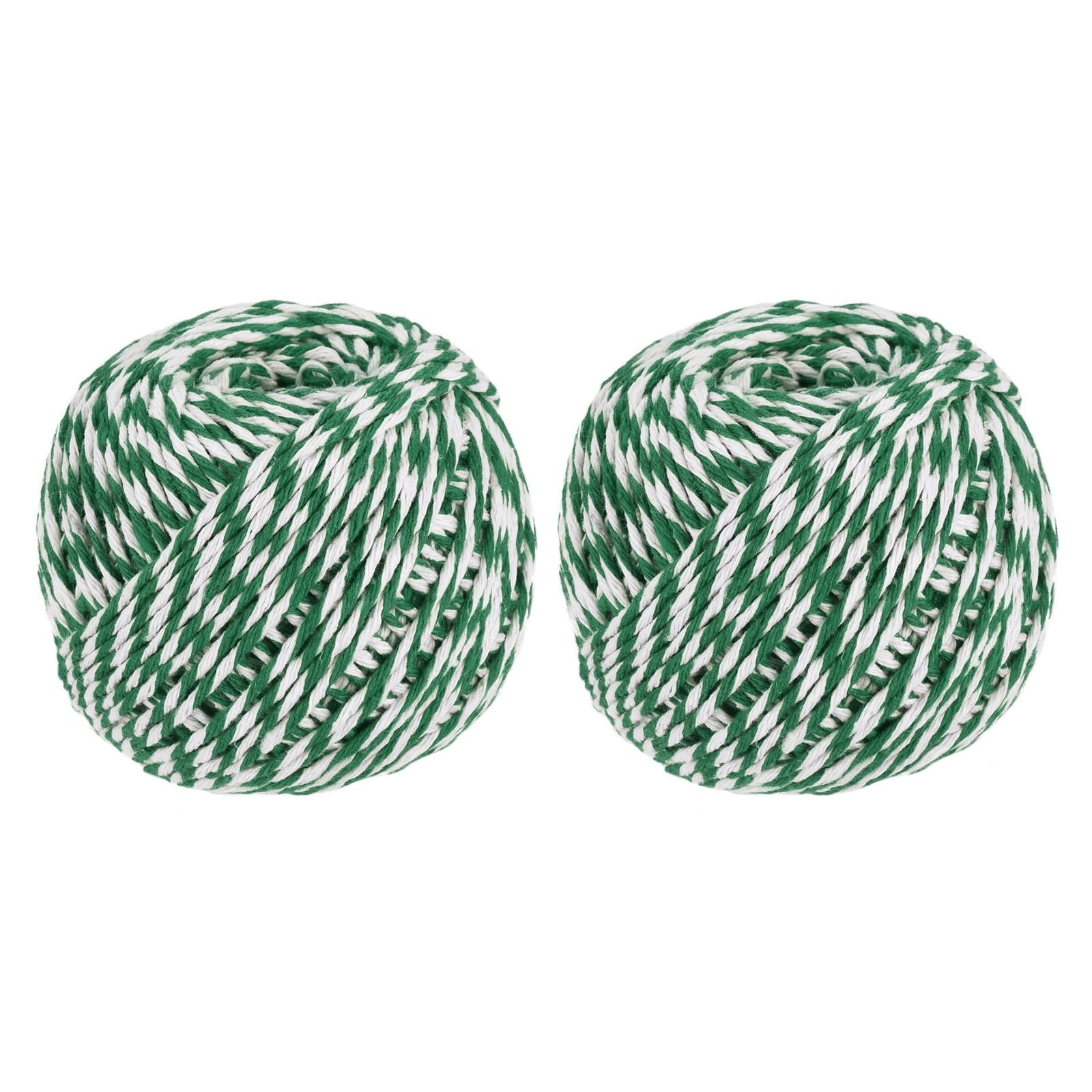 Twine Packing String Wrapping Cotton Twine 75M Green and White