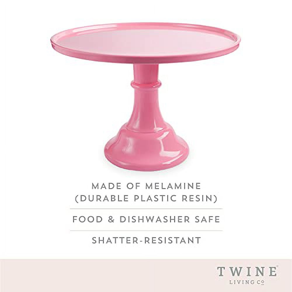 Pink Melamine Cake and Cupcake Stand