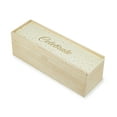 thumbnail image 1 of Twine Starlight Single Wooden Wine Box with Sliding Lid, Wine Gift Box, 1 of 4