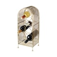 thumbnail image 1 of Twine Trellis Cast Iron 7 Bottle Wine Rack, Gold Wine Storage, Wine Decor, 1 of 5