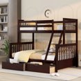 thumbnail image 1 of Twinfull Bunk Bed With Storage In Exquisite -colored Features, 1 of 6
