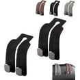 thumbnail image 1 of Twinhook Leather Car Headrest Hangers, Car Seat Headrest Hooks, Metal Multifunctional Hanger & Holder for Headrest, Multi-functional Car Headrest Hook for Purses, Handbags, 1 of 7